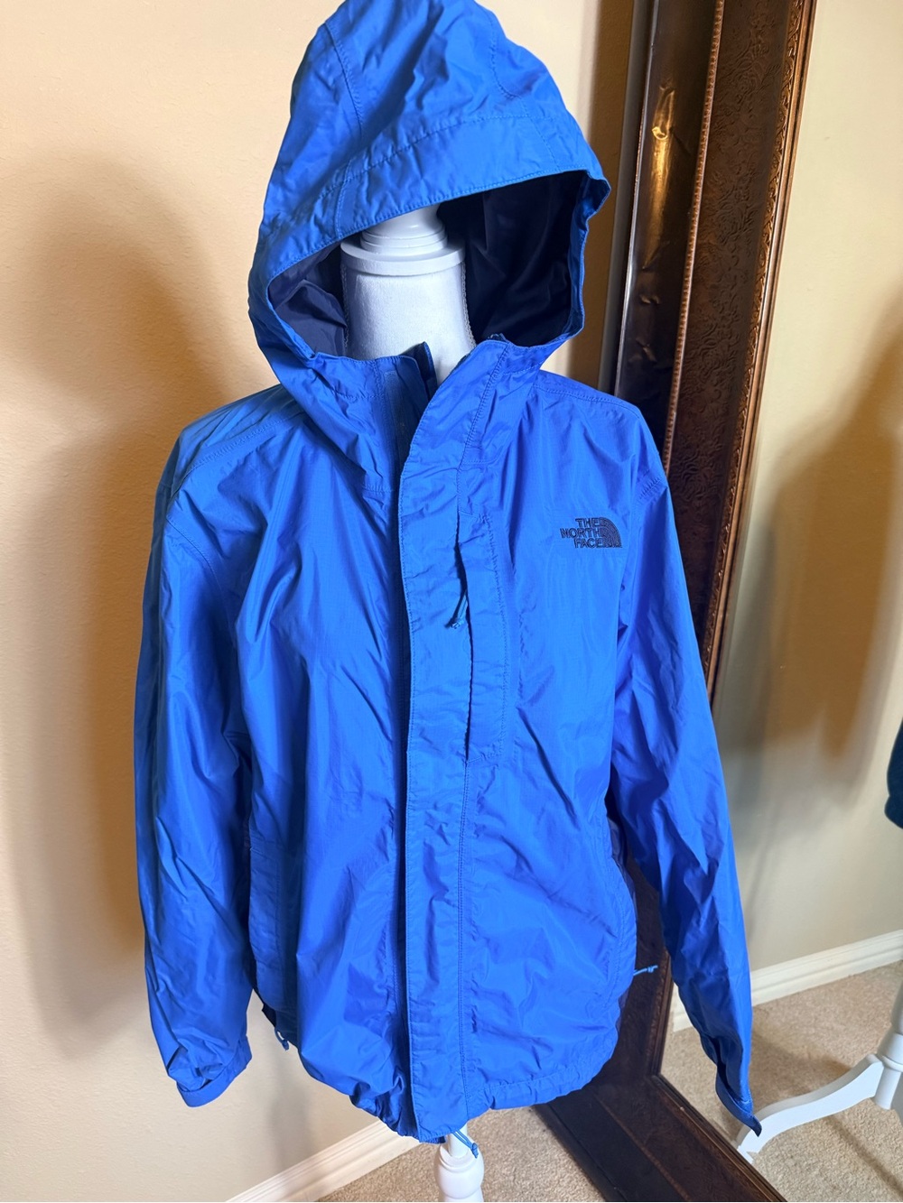 The North Face Men's Hi Vent Hooded Blue Rain Coat